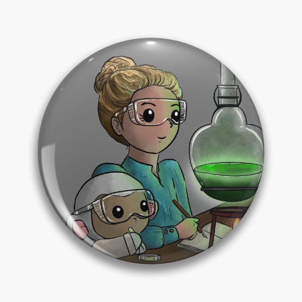 Item preview, Digital Painting: Science Lambie and Marie Curie designed and sold by Dino & Panda Studios.