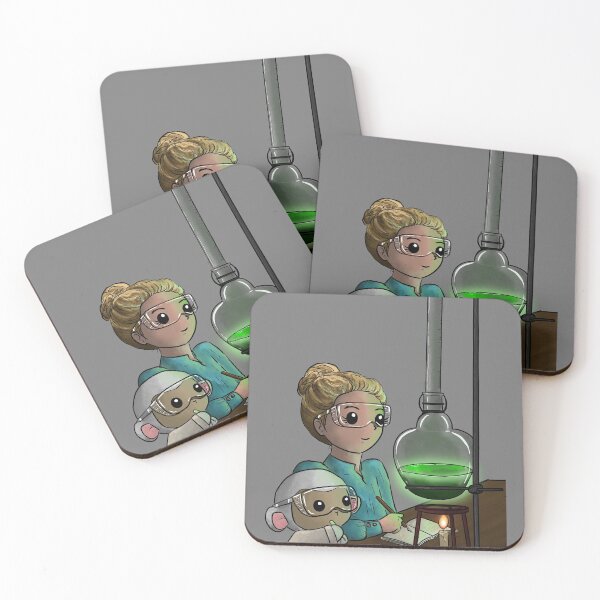Item preview, Digital Painting: Science Lambie and Marie Curie designed and sold by Dino & Panda Studios.