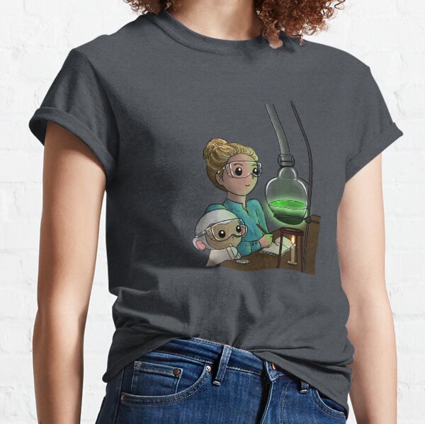 Digital Painting: Science Lambie and Marie Curie Classic T-Shirt
