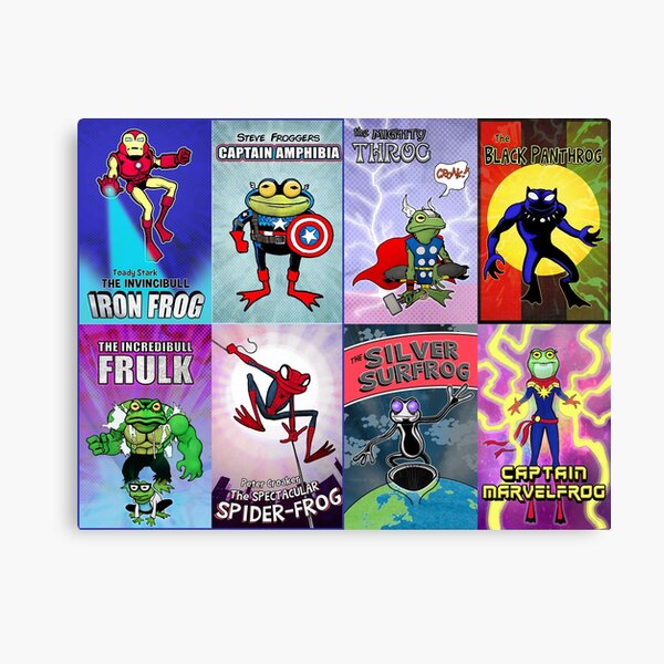 Item preview, 8 superhero frogs  designed and sold by JLDavidsonArt.