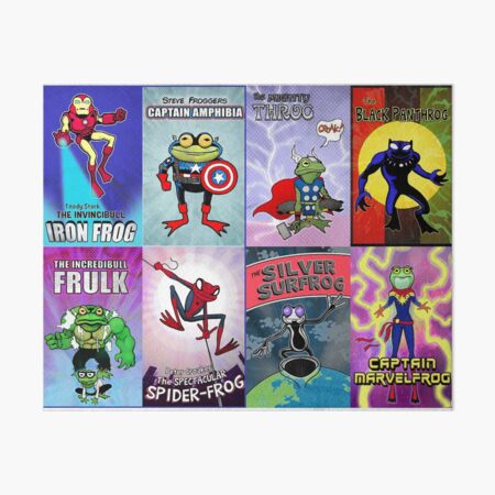 Item preview, 8 superhero frogs  designed and sold by JLDavidsonArt.