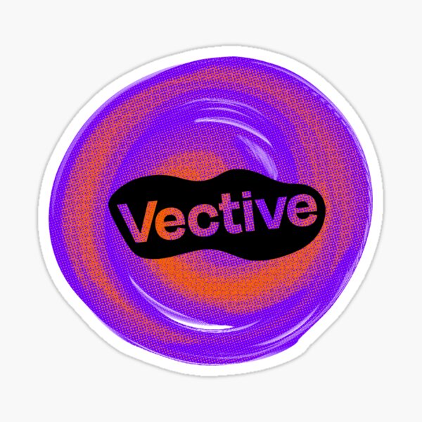 Purple Cyclone - Vective Sticker