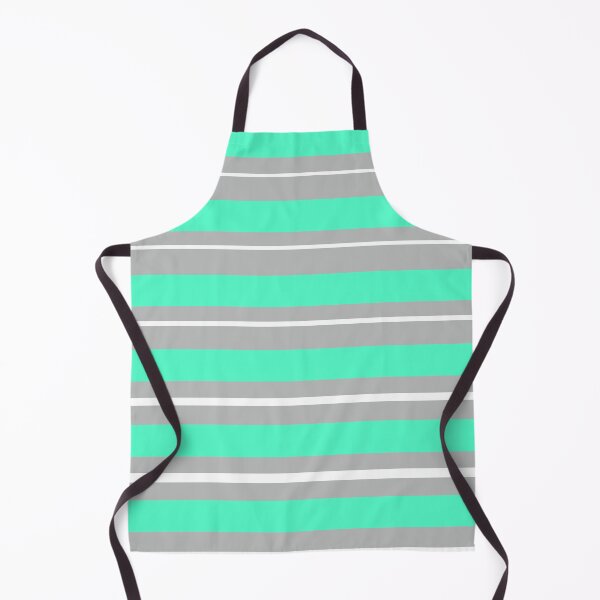 Item preview, Turquoise gray white stripes  designed and sold by fuzzyfox.