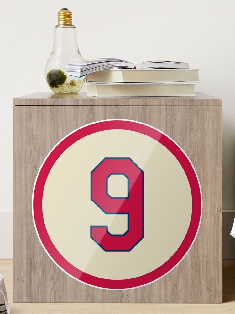 Enos Slaughter #9 Jersey Number | Sticker