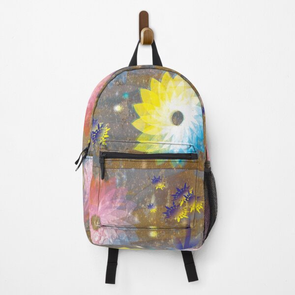 Item preview, Pink yellow and blue Dahlia flowers with an Artist Flare designed and sold by NC NatureVisions.
