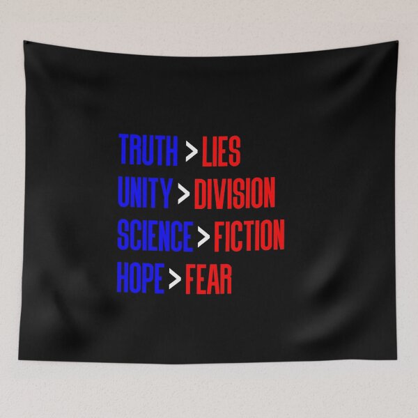 Item preview, Truth over Lies | Unity over Division | Science over Fiction | Hope over Fear Ant-Trump 2020 Election Result designed and sold by MPowerTeez.