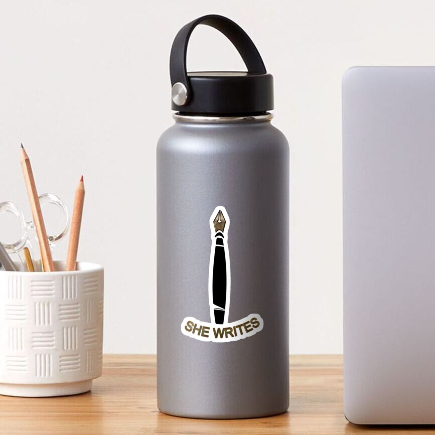 She Writes Logo Sticker