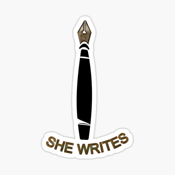 She Writes Logo Sticker