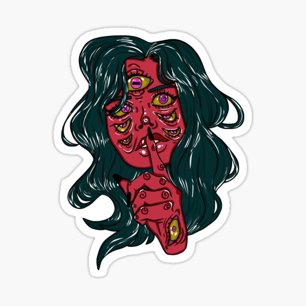 Devil EYES Vinyl Sticker