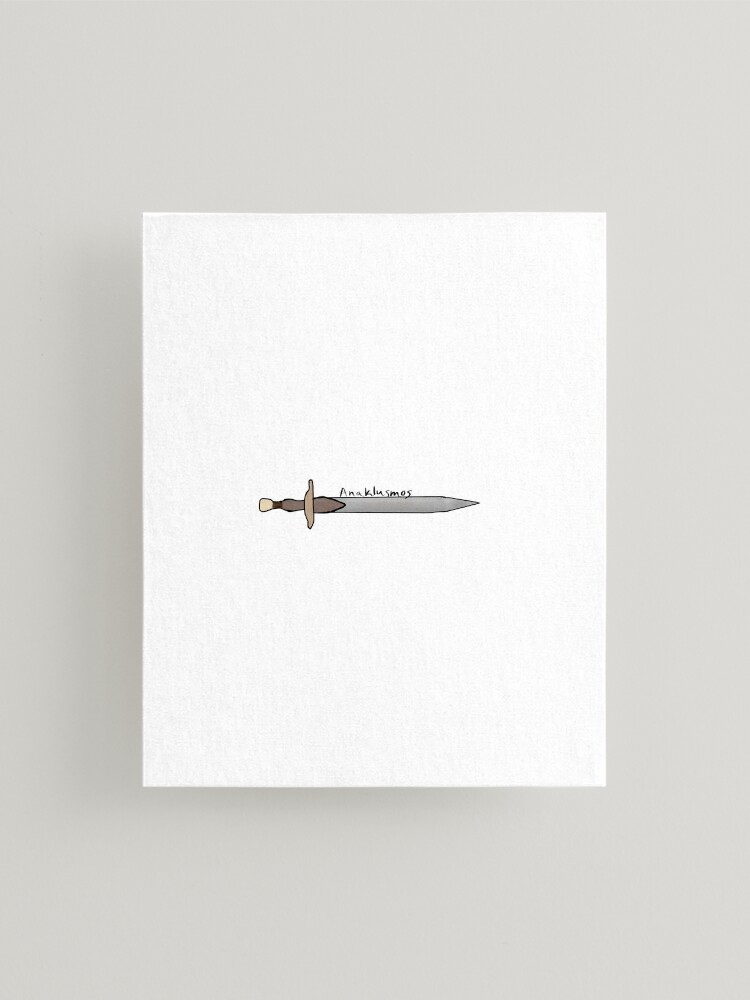 Anaklusmos AKA Riptide AKA percy jackson sword Art Board Print for Sale by  SimplyHilarious