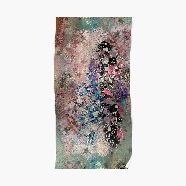 Abstract Painting 110820. 3, Painted Galaxy Poster
