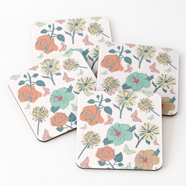 Item preview, Vintage butterflies in hibiscus garden  - Nature love buterfly emoji designed and sold by Soul  ArtLove.