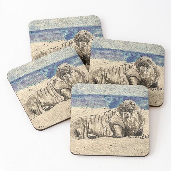 Item preview, Walrus on the Beach designed and sold by Marie-Sonja Cotineau.