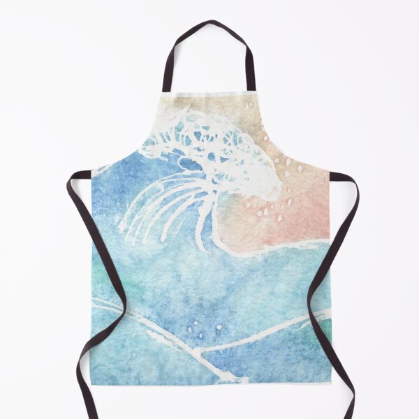 Item preview, Watercolor Ocean Blue Wave . Sunset . Sunrise . designed and sold by maruwatercolor.