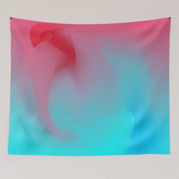 Item preview, Abstract Red Pink Blue Turquoise Fuschia Esthetic Design designed and sold by MPowerTeez.