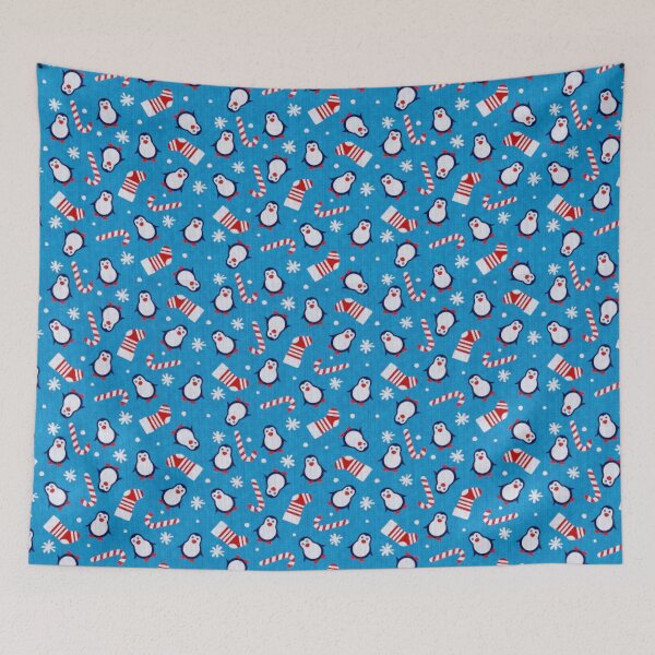 Item preview, Playful Penguins And Snowflakes Faux Hand Knit Texture Design  designed and sold by StormyMuse.