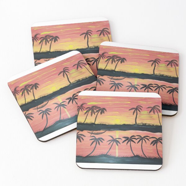 Item preview, Whispering Palms during a Sunset designed and sold by Jyothish Kaviraj.
