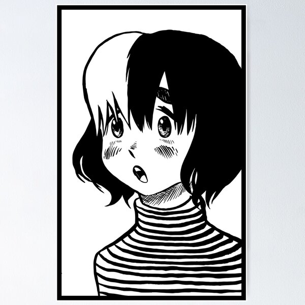 Item preview, Illustration style Inio Asano manga portrait designed and sold by inker20.