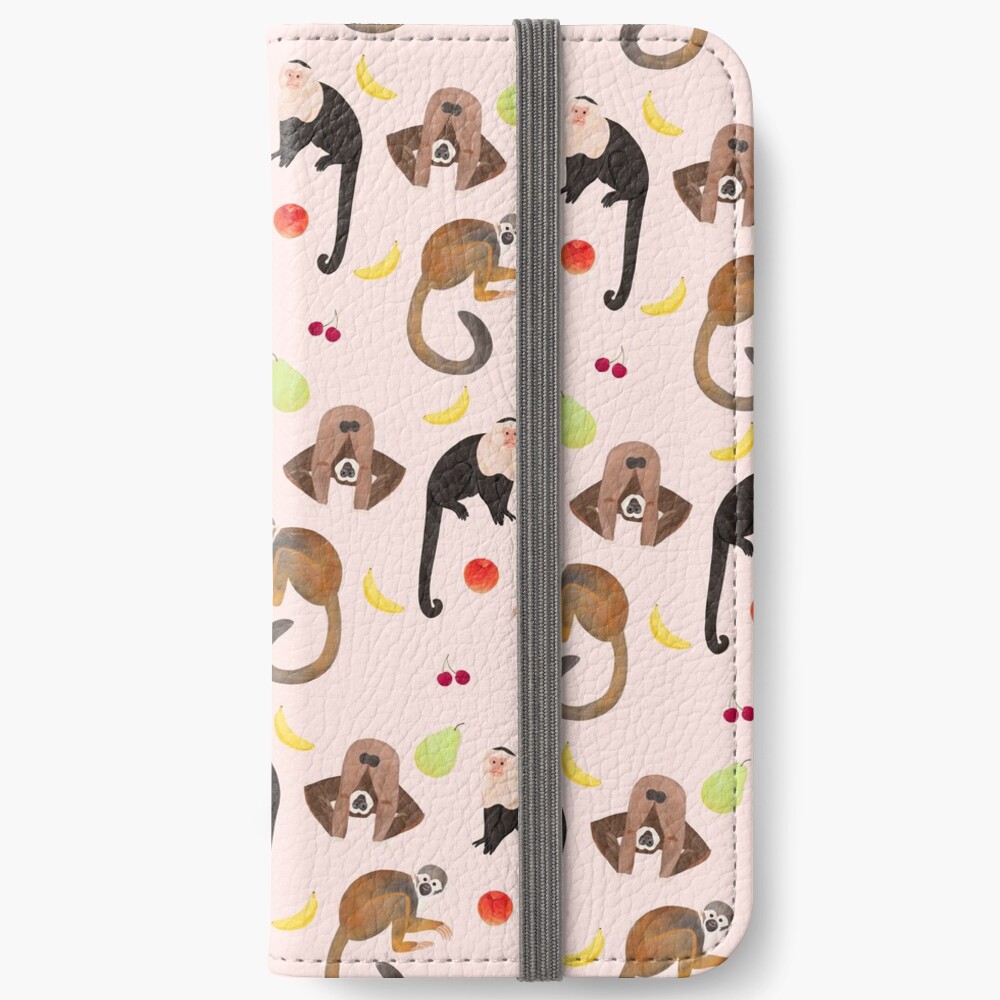 Monkeys & Fruits iPhone Wallet