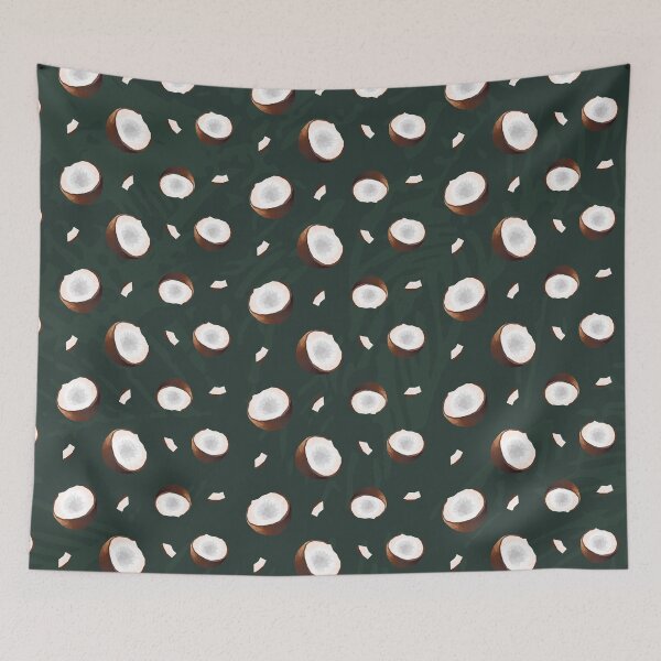 Item preview, Tropical Coconut Pattern designed and sold by frangipaniarts.