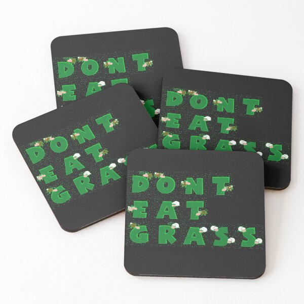 Item preview, dont eat grass, veggies designed and sold by Feline Rockstars.