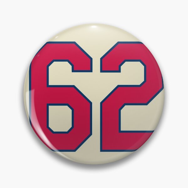 Artikelvorschau, Daniel Ponce de Leon #62 Jersey Number entworfen und verkauft von StickBall.