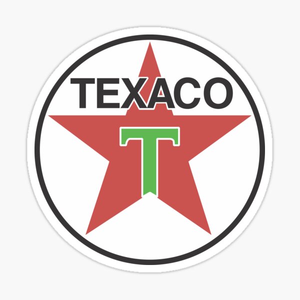 Texaco Vintage Logo Circle T Étoile Sticker