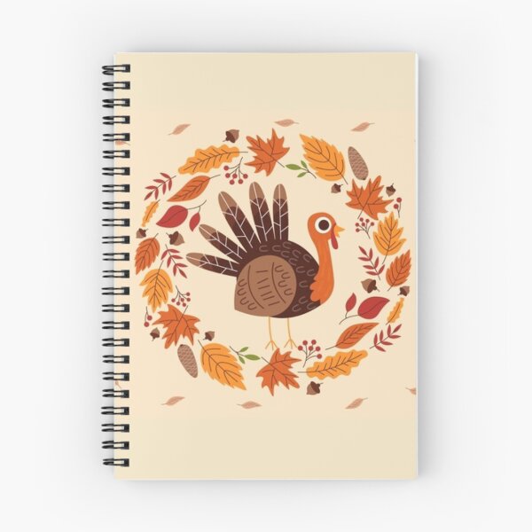 Artikelvorschau, Gobble me Thanksgiving, Autumn, chicken, fall, leaf, vintage pattern, November, watercolor, thanksgiving greetings entworfen und verkauft von August-E.