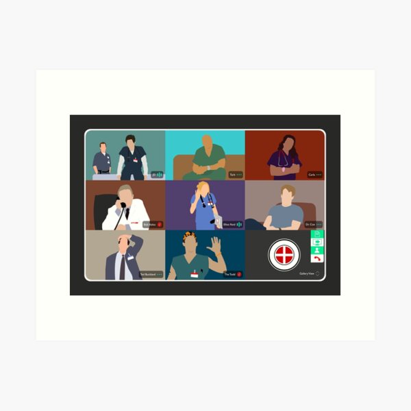 Item preview, Scrubs Virtual Hangout designed and sold by doctorheadly.