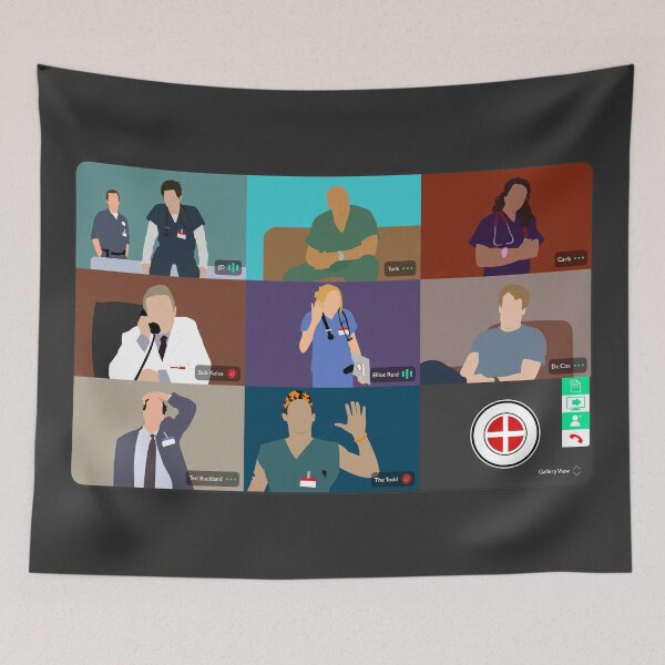 Item preview, Scrubs Virtual Hangout designed and sold by doctorheadly.