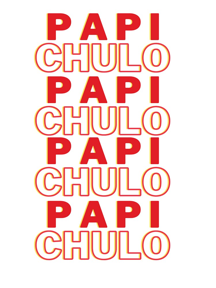 Hello My Name Is Papi Chulo Patch Name Tag Embroidered Iron On