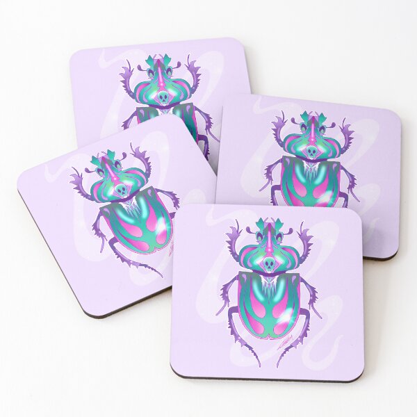 Item preview, Colorful skull beetle  designed and sold by CraftKrazie.