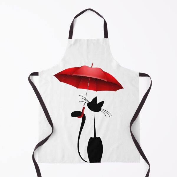 Item preview, Cartoon Cat With Red Umbrella designed and sold by KA DESIGNS.
