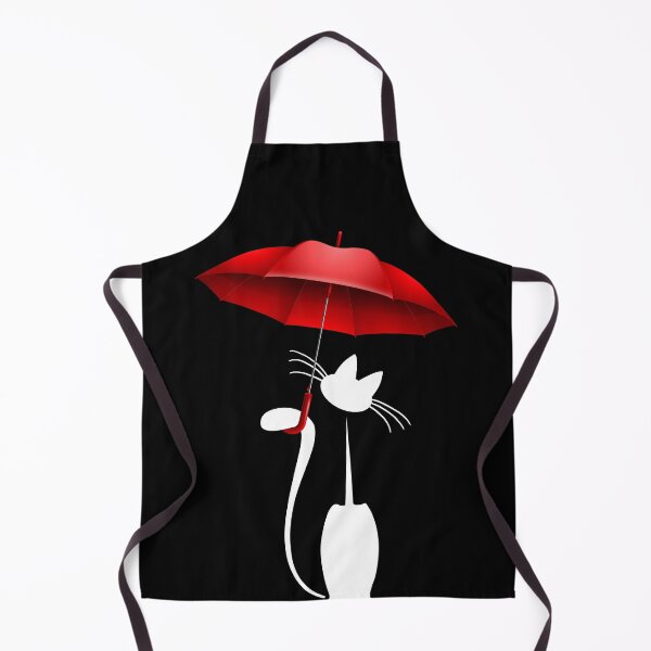 Item preview, Cartoon Cat With Red Umbrella designed and sold by KA DESIGNS.