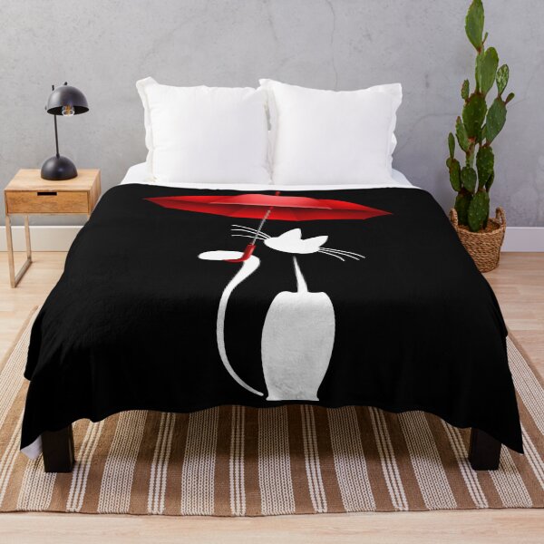 Item preview, Cartoon Cat With Red Umbrella designed and sold by KA DESIGNS.