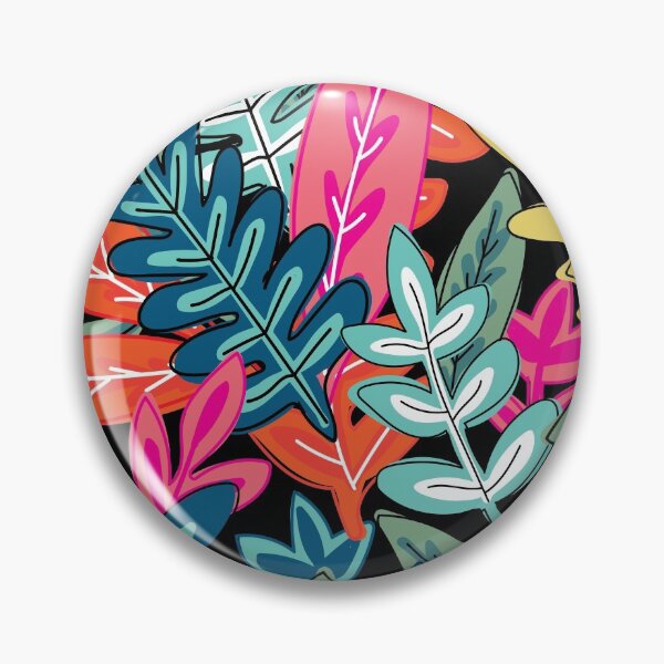 Artikelvorschau, Pflanzenliebhaber - Urban Jungle Leafy Bold Pattern - Orange, Grün, Gelb, Koralle, Schwarz entworfen und verkauft von Cultural Creations Merch.