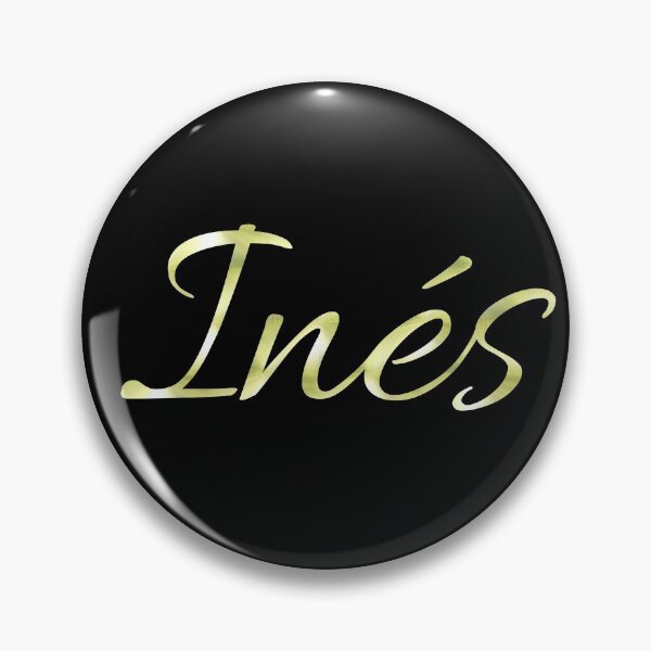 Item preview, Ines name - black designed and sold by LizBanegasArt.