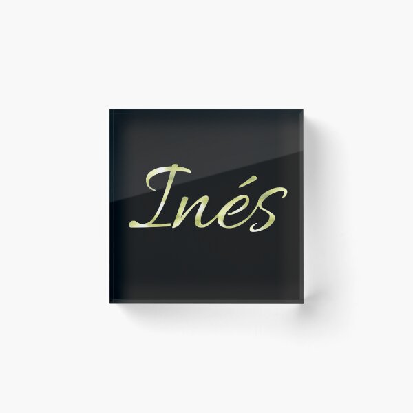 Item preview, Ines name - black designed and sold by LizBanegasArt.