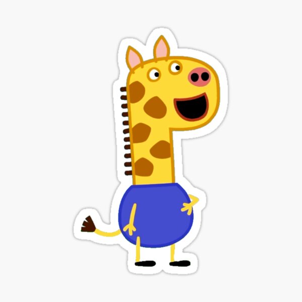 mi nombre es jirafa Pegatina