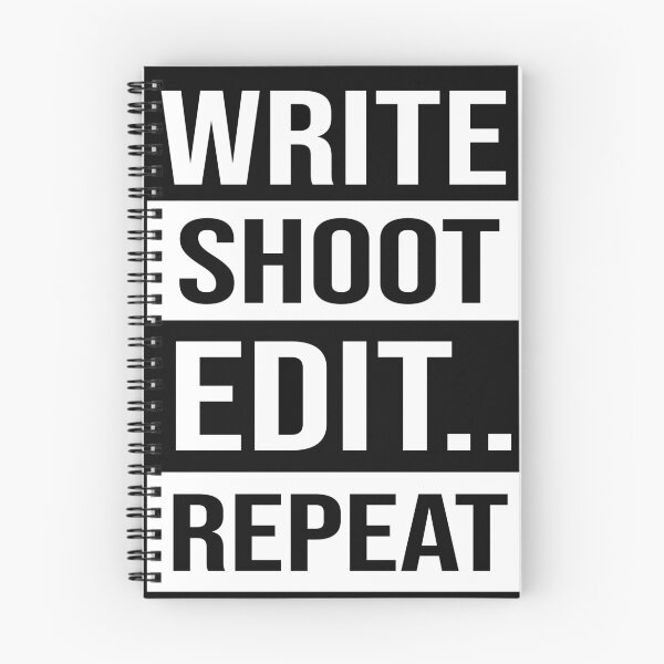 Item preview, Write Shoot Edit Repeat Funny Filmmaker  designed and sold by Tema EL.