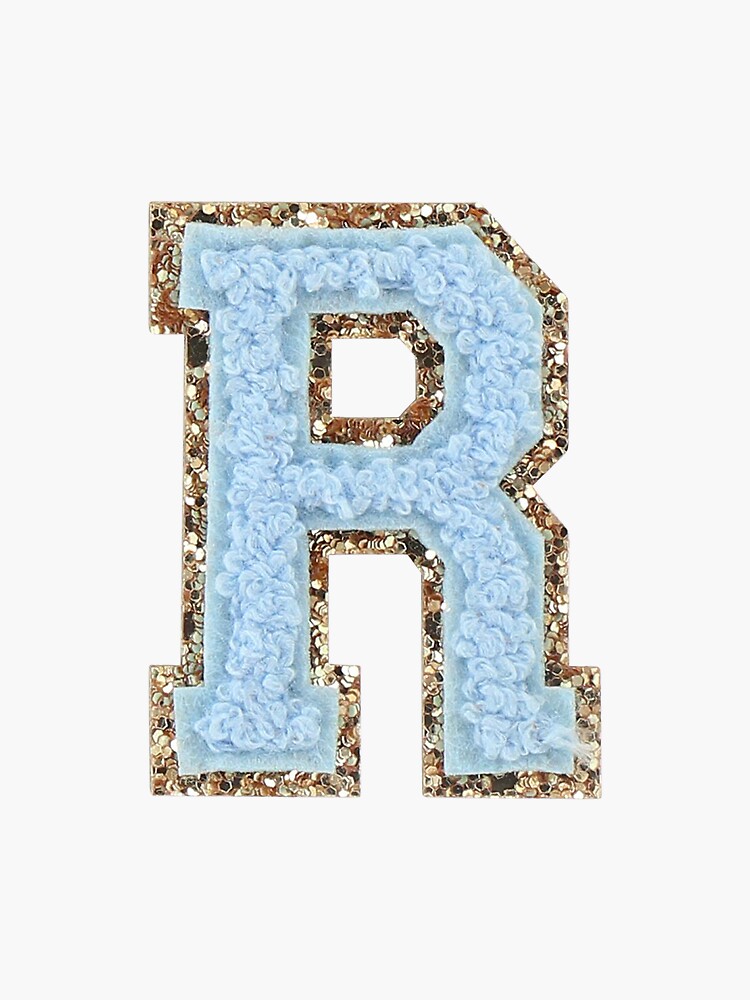 Glitter Sticker Letters Blue