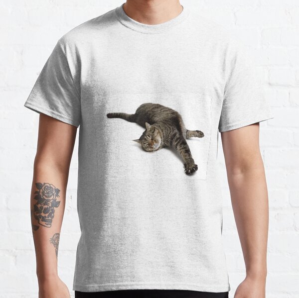 Item preview, Adorable Tabby Cat Stretching designed and sold by Leslie Banks.