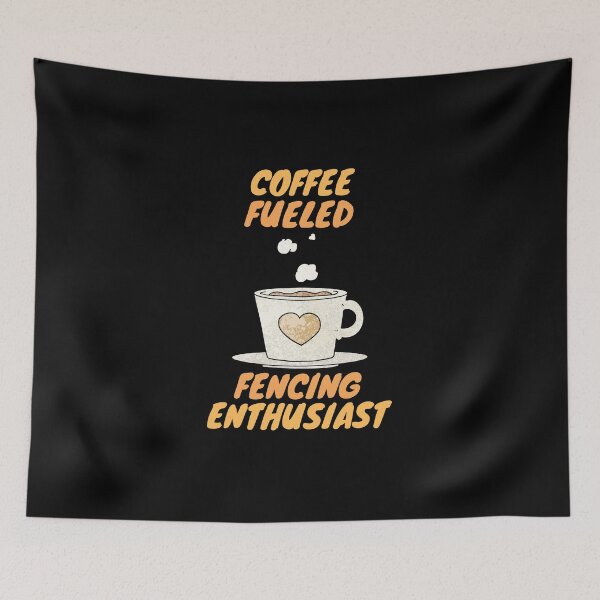 Item preview, coffee fueled fencing enthusiast designed and sold by SnowballStep.