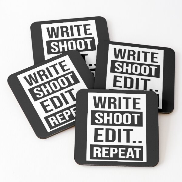 Item preview, Write Shoot Edit Repeat Funny Filmmaker  designed and sold by Tema EL.