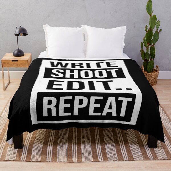 Item preview, Write Shoot Edit Repeat Funny Filmmaker  designed and sold by Tema EL.