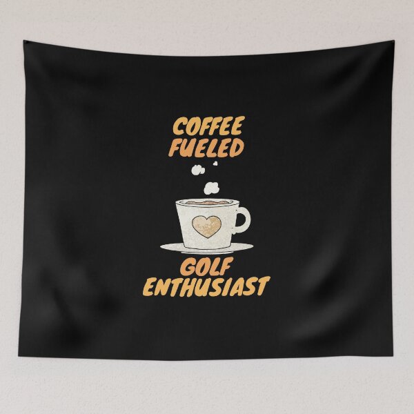 Item preview, coffee fueled golf enthusiast designed and sold by SnowballStep.