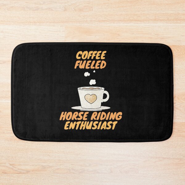 Item preview, coffee fueled horse riding enthusiast designed and sold by SnowballStep.