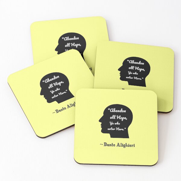 Item preview, "Abandon All Hope, Ye Who Enter Here" -Dante Alighieri quote designed and sold by TheresaSapphire.