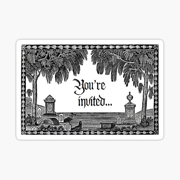 Item preview, You're Invited Cemetery designed and sold by lilywithanie.