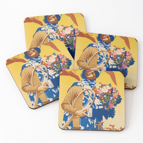 Item preview, retro herbst in wiesbaden vintage reclame designed and sold by CorasPosters.